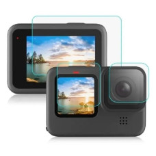 Защитное стекло для GoPro 9/10/11/12 Black. Комплект 3 шт.