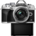 Olympus OM-D E-M10 Mark IV EZ Double Zoom Kit + ED 14-42mm + ED 40-150mm Silver