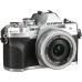 Olympus OM-D E-M10 Mark IV EZ Double Zoom Kit + ED 14-42mm + ED 40-150mm Silver