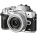 Olympus OM-D E-M10 Mark IV EZ Double Zoom Kit + ED 14-42mm + ED 40-150mm Silver