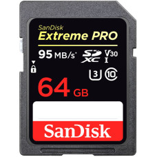 Карта памяти SanDisk Extreme Pro SDXC UHS Class 3 V30 95MB/s 64GB SDSDXXG-064G-GN4IN