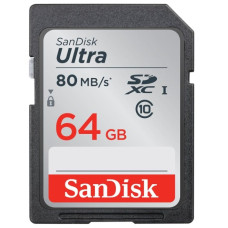 Карта памяти Sandisk Ultra SDXC Class 10 UHS-I 80MB/s 64GB SDSDUNC-064G-GN6IN