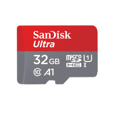 Карта памяти SanDisk Ultra microSDHC Class 10 UHS-I A1 98MB/s 32GB + SD adapter SDSQUAR-032G-GN6MA