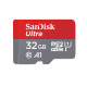 Карта памяти SanDisk Ultra microSDHC Class 10 UHS-I A1 98MB/s 32GB + SD adapter SDSQUAR-032G-GN6MA