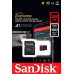 Карта памяти SanDisk Extreme microSDXC Class 10 UHS Class 3 V30 A1 100MB/s 128GB + SD adapter SDSQXAF-128G-GN6MA
