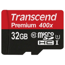 Карта памяти Transcend TS32GUSDU1 microSDHC Class 10 UHS-I 400X + адаптер на SD