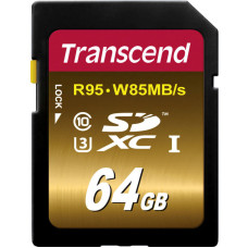 Карта памяти Transcend TS64GSDU3X Class 10 UHS-I U3X Ultimate 95/85MB/s