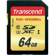Карта памяти Transcend TS64GSDU3 Class 10 UHS-I U3 Ultimate 95/60MB/s