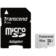 Карта памяти Transcend TS16GUSD300S-A microSDHC Class 10 UHS-I U1 + адаптер на SD Карта памяти Transcend TS16GUSD300S-A microSDHC Class 10 UHS-I U1 + адаптер на SD
