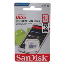 Карта памяти SanDisk Ultra microSDHC Class 10 UHS-I U1 120MB/s 64GB SDSQUA4-064G-GN6MN