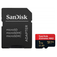Карта памяти SanDisk Extreme Pro microSDXC Class 10 UHS Class 3 V30 A2 200/140 MB/s 1TB + SD adapter SDSQXCD-1T00-GN6MA