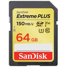 Карта памяти Sandisk Extreme PLUS SDXC Class 10 UHS-I V30 U3 150/60 MB/s 64GB SDSDXW6-064G-GNCIN Карта памяти Sandisk Extreme PLUS SDXC Class 10 UHS-I V30 U3 150/60 MB/s 64GB SDSDXW6-064G-GNCIN