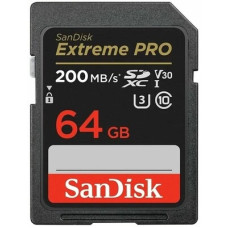 Карта памяти SanDisk Extreme Pro SDXC Class 10 R200/W90MB/s 64GB UHS-I V30 U3 SDSDXXU-064G-GN4IN