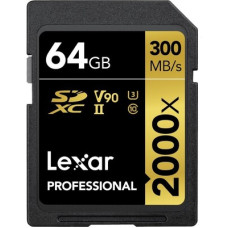 Карта памяти Lexar Professional 2000x SDXC UHS-2 U3 V90 64GB