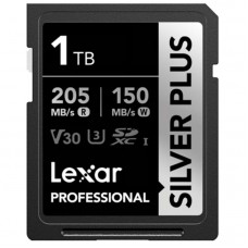 Карта памяти Lexar Professional Silver Plus SDXC 1Tb UHS-I U3 V30 LSDSIPL001T-BNNNG