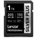 Карта памяти Lexar Professional Silver Plus SDXC 1Tb UHS-I U3 V30 LSDSIPL001T-BNNNG
