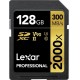 Карта памяти Lexar Professional 2000X Gold SDXC 128Gb UHS-II U3 V90 LSD2000128G-BNNNG