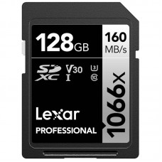 Карта памяти Lexar Professional 1066x SDXC 128Gb UHS-II U3 V30 LSD1066128G-BNNNG