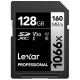Карта памяти Lexar Professional 1066x SDXC 128Gb UHS-II U3 V30 LSD1066128G-BNNNG