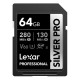 Карта памяти Lexar Professional Silver Pro SDXC 64Gb UHS-II U3 V60 LSDSIPR064G-BNNNG