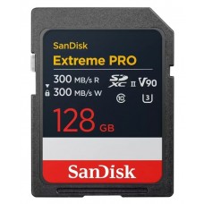 Карта памяти SanDisk Extreme Pro SDXC Class 10 R300/W300MB/s 128GB UHS-II U3 V90 SDSDXDM-128G-GN4IN