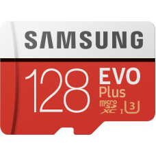 Карта памяти Samsung MB-MC128HA/RU128Gb Class 10 Evo Plus U1 (R/W 100/60 Mb/s) + SD адаптер