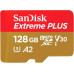 Карта памяти SanDisk Extreme Plus MicroSD Class 10 170 Mb/s 128GB + SD адаптер SDSQXBZ-128G-GN6MA
