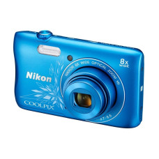 Фотоаппарат Nikon Coolpix S3700 Синий с узором