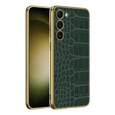 Накладка EG для Samsung Galaxy S23 кожаная Зеленая