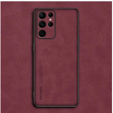 Накладка Fanoya для Samsung Galaxy S23 Ultra силиконовая Красная