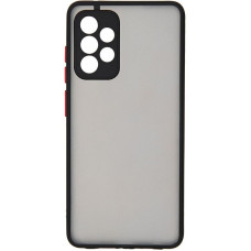 Накладка пластик матовый с окантовкой для Samsung A53 Черная