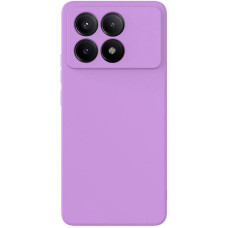 Накладка Soft-touch для Xiaomi Poco F6 Pro Сиреневая