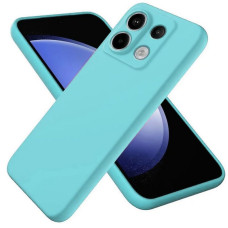 Накладка Soft-touch для Xiaomi Poco X6 5G / Note 13 Pro 5G Бирюзовая