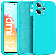 Накладка Soft-touch для Xiaomi Redmi 12 бирюзовая