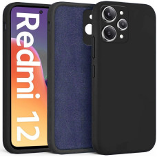 Накладка Soft-touch для Xiaomi Redmi 12 черная