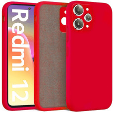 Накладка Soft-touch для Xiaomi Redmi 12 красная