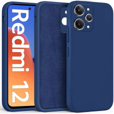 Накладка Soft-touch для Xiaomi Redmi 12 синяя