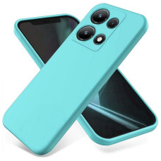 Накладка Soft-touch для Xiaomi Redmi Note 13 Pro 4G/Poco M6 Pro 4G Бирюзовая