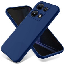 Накладка Soft-touch для Xiaomi Redmi Note 13 Pro 4G/Poco M6 Pro 4G Синяя