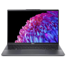 Ноутбук Acer Swift Go 14 SFG14-63-R8U9 (AMD Ryzen 5 8645HS 4300MHz/14"/2880x1800/16Gb/1024Gb/AMD Radeon 760M Graphics/Windows 11 Home) Серый NX.KTSCD.002