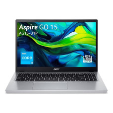 Ноутбук Acer Aspire Go 15 AG15-31P-35MV (Intel Core i3 N305 1800MHz/15.6"/1920x1080/8Gb/256Gb/Intel UHD Graphics/Windows 11 Pro) Серебристый NX.KX5CD.005-WIN