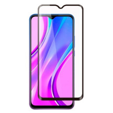 Защитное стекло с рамкой для Xiaomi Redmi 9A/9C/10A Черное