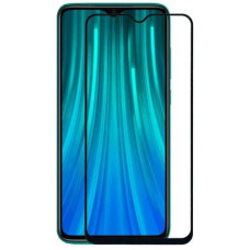 Защитное стекло керамическое с рамкой для Xiaomi Redmi Note 8 Pro/Xiaomi Poco M3 Черное
