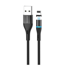Кабель Borofone Magnetic BU16 USB-Lightning 1.2м Черный