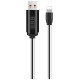 Кабель Hoco LED U29 USB-Lightning 1м Белый