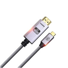 Кабель - переходник Type-C - HDMI 8К/60 Гц 1.8 м Серебристый