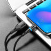 Кабель Borofone Magnetic BU16 USB-Lightning 1.2м Черный