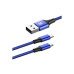 Кабель Baseus CAMLT-SU13 2-in-1 Cable Micro+Lightning 3A 1.2m Синий