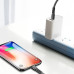 Кабель Baseus CAZYSC-B01 USB-C to Lightning Tough 2m Черный