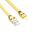 Кабель Hoco U14 Steel man USB-Lightning 1.2м Золотистый